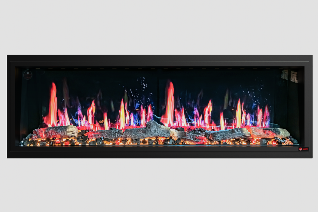 2025 New Litedeer Homes Latitude II 58-inch Wall Mount Smart Electric Fireplace with Multi-flame, Crackling Sounds - ZEF58V