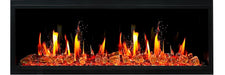 Litedeer Homes Latitude II 58" Smart Wall Mounted Electric Fireplace with APP Reflective Amber Glass - ZEF58VA - Litedeer Homes