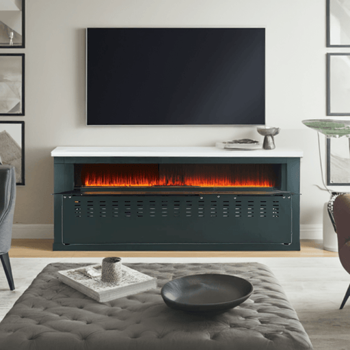 Litedeer Homes Mercury 60-in 3D Water Vapor Fireplace with Smart Fireplace App, Multi-colour Flame, Remote Control (Model: VEW60) - Litedeer Homes