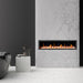 Litedeer Latitude 78-in Smart Wall Mount Electric Fireplace Wifi Enabled - ZEF78VC, Black - Litedeer Homes
