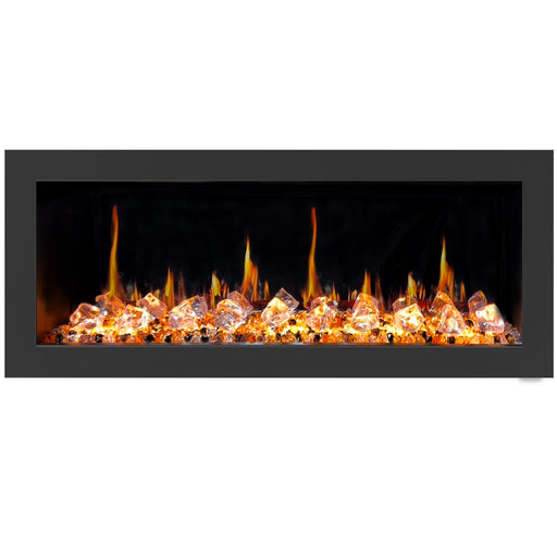 Litedeer Latitude 48" Smart Control Electric Fireplace Wifi Enabled - ZEF48XC, Black - Litedeer Homes