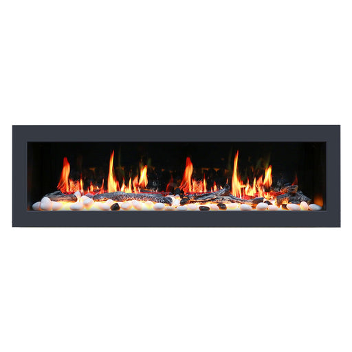 Litedeer Latitude II 68" Smart Wall Mounted Electric Fireplace with App - ZEF68X,Black - Litedeer Homes